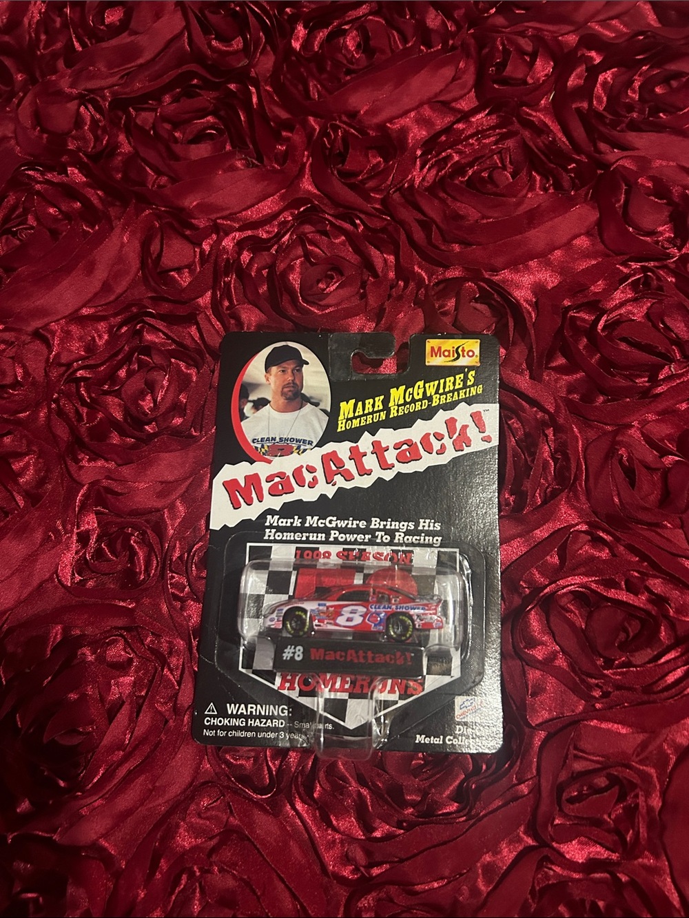 MacAttack! Red #8 Die-Cast Toy Race Car by Maisto